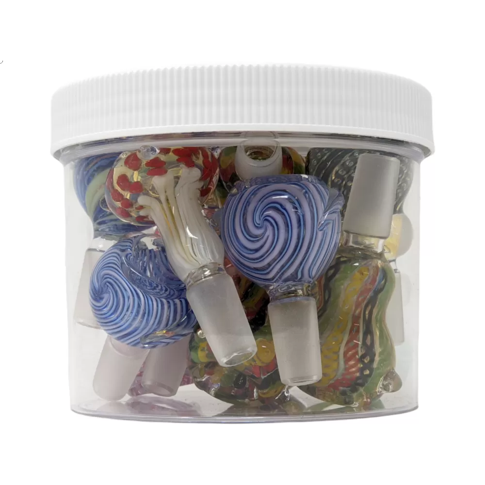 Assorted Designs 14mm Bowls  SGBOWL15-JA