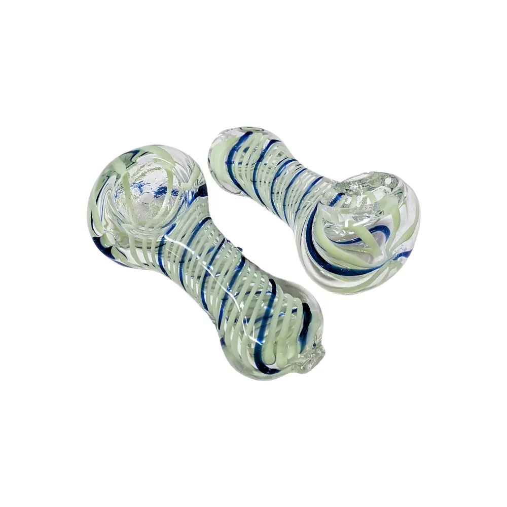 2.5" Swirl Slyme Rod Art Work Hand Pipe (Pack of 2) (SP53)