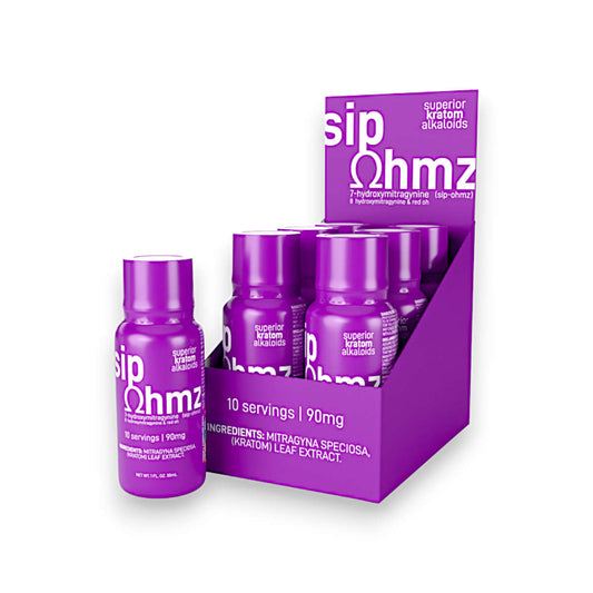 OHMZ SIP Purple 7-Hydroxy Shots Grape 90MIT 6ct