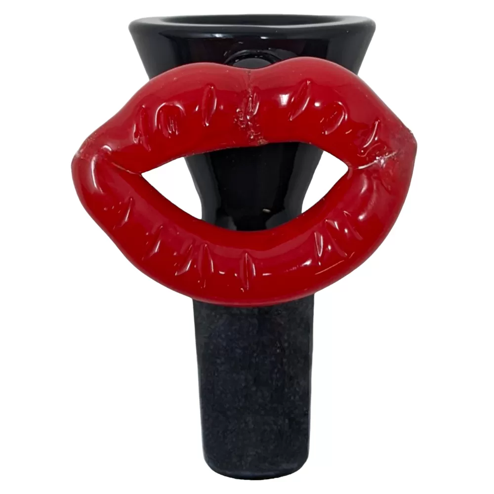 14mm Black Bowl with Colored Lip Bowl (WSG014)