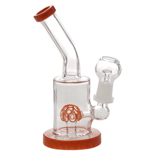 6" Mini Assorted Ball Perc Cylinder Water Pipe Rig with (Pack of 1) (XWPS75G)
