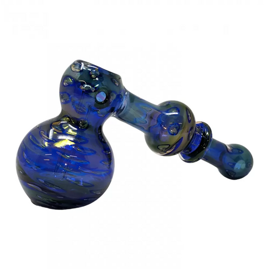 7" Wavy Air Trap Bubble Hammer Bubbler Hand Pipe  (Pack of 1) (ZD7-S)