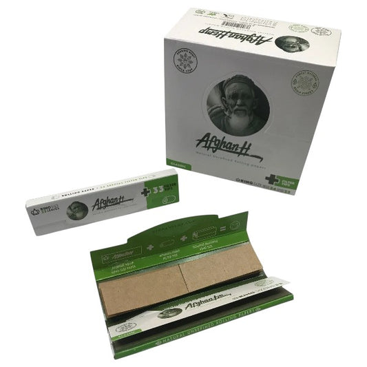 AFGHAN HEMP Papers  + Tips King Size 32ct