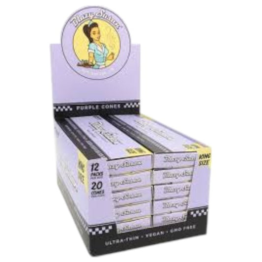 BLAZY SUSAN Purple Cones Display King Size 20/12ct