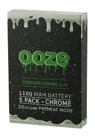 OOZE Standard Battery 1100mAh 5-Pack Chrome 1ct
