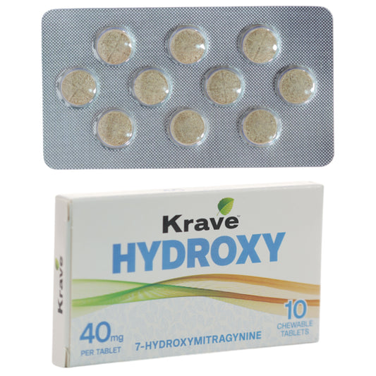 Krave Hydroxy 7-hydroxymitragynine Tablets (40mg Per Tablet)
