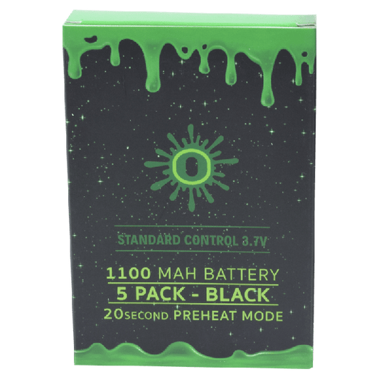 OOZE Standard Battery 1100mAh 5-Pack Black 1ct
