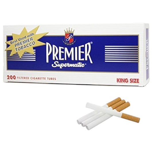 PREMIER Cigarette Tubes Navy King Size 200/5ct