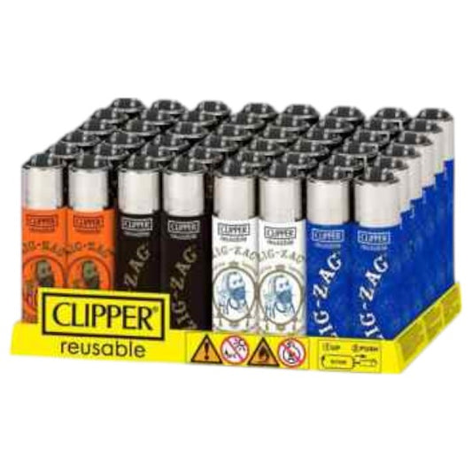 CLIPPER Jet Torch Lighter Zig Zag 48ct