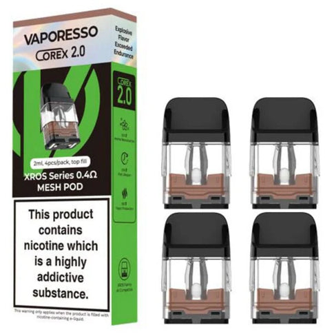 Vaporesso Pod+Coil XROS COREX 2.0 (4 Pack) 3mL Mesh 0.4 ohm